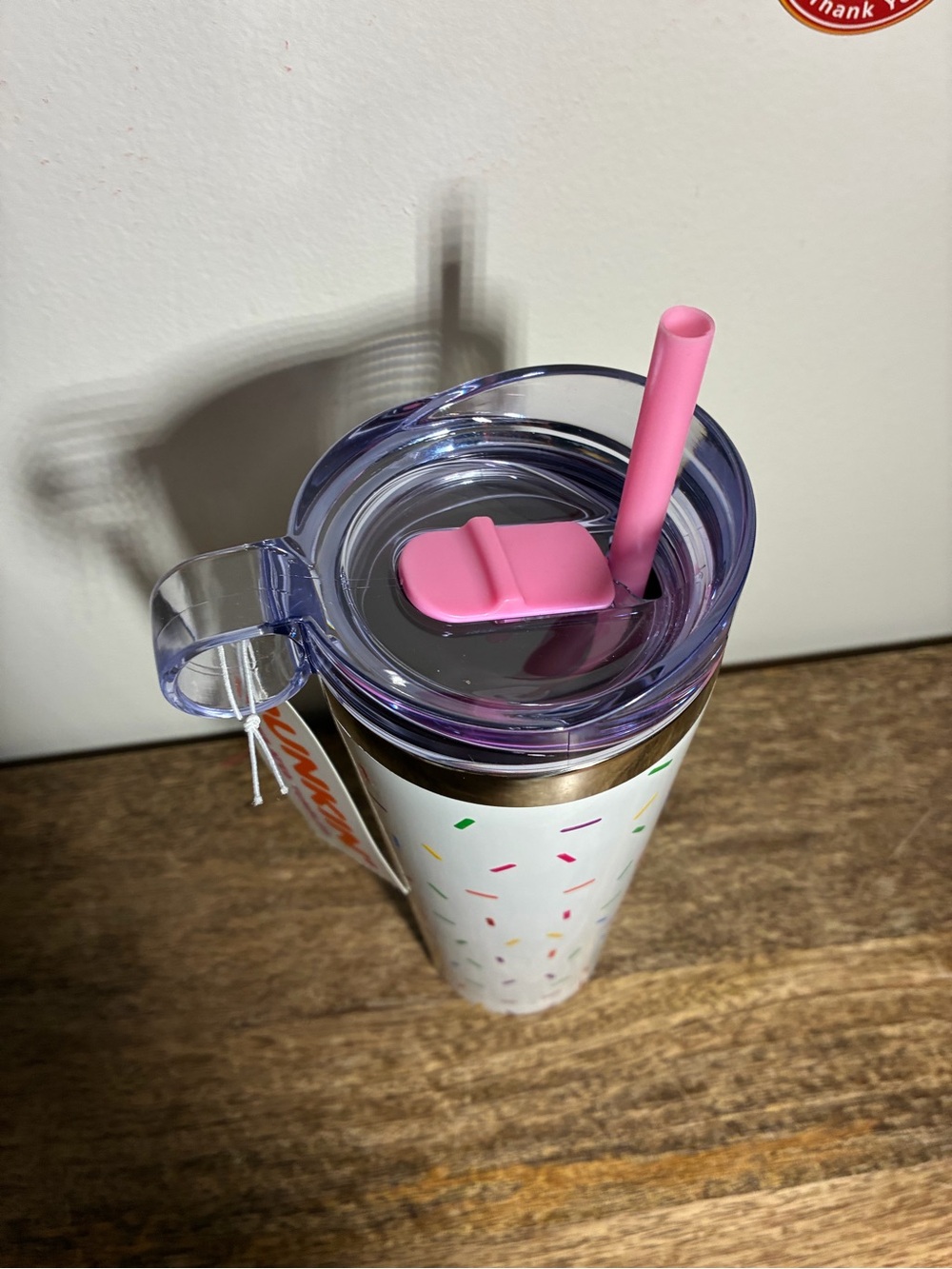 Dunkin’ Donuts Stainless Sprinkle Steel Insulated Tumbler - Picture 5 of 7